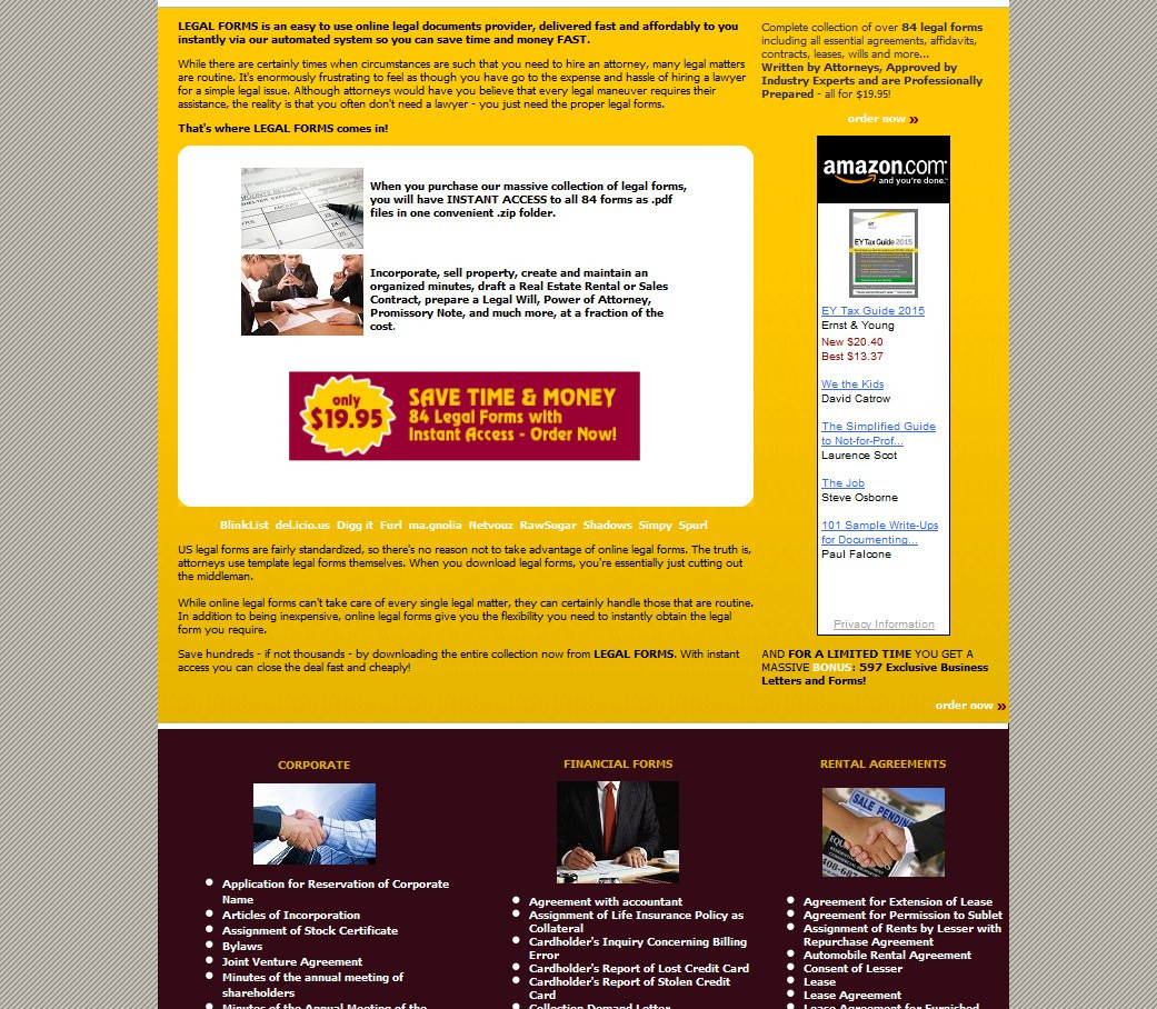 Legal Forms Business Website For Sale. Google Adsense & Amazon Revenue.