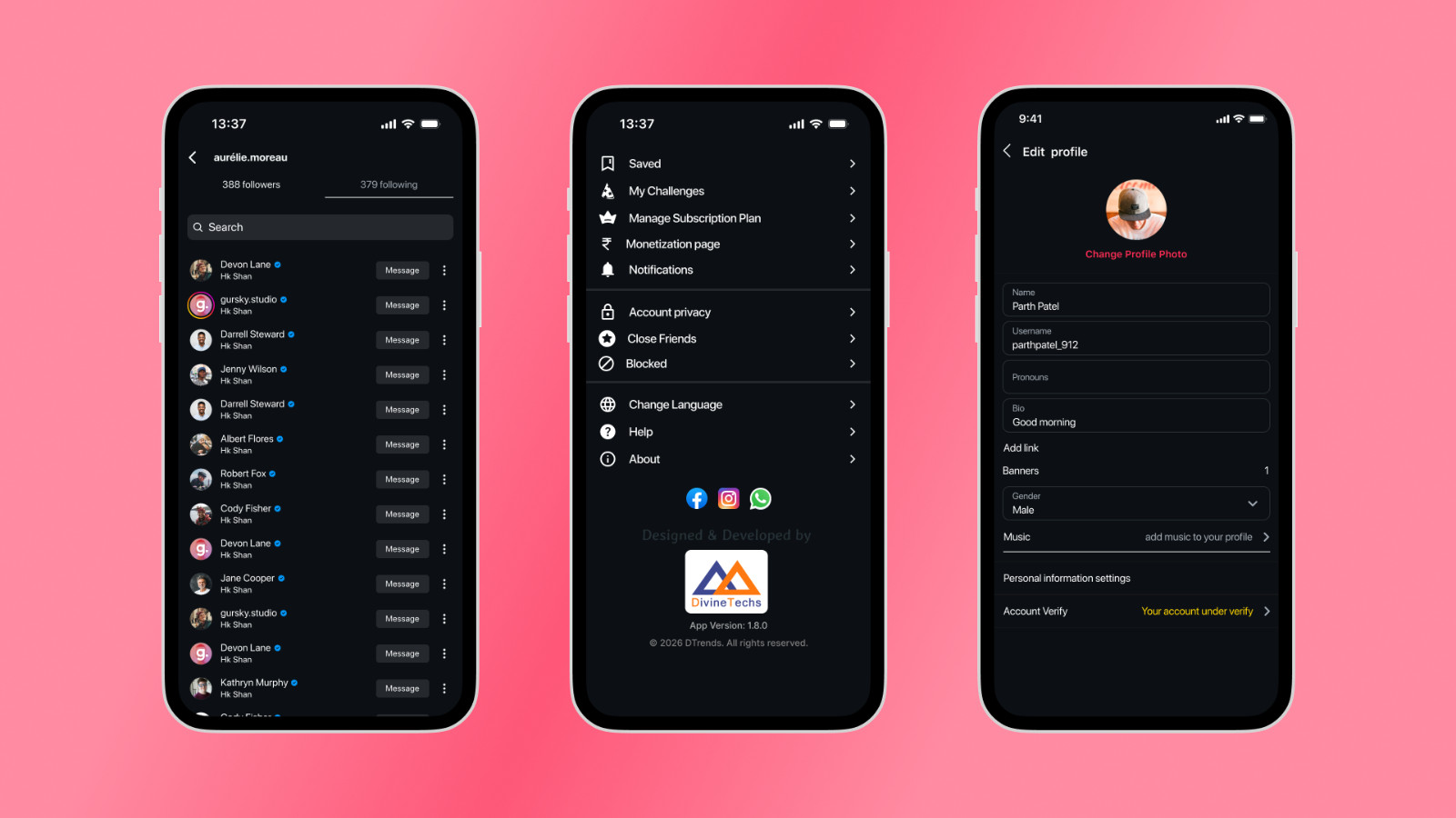 Trendify Flutter Social Media App | Reels, Live Stream, PK Battle, Chat | Laravl