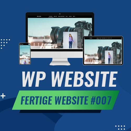 WordPress-fertige Website – Homepage Website | Fotostudio | Photo Template #006
