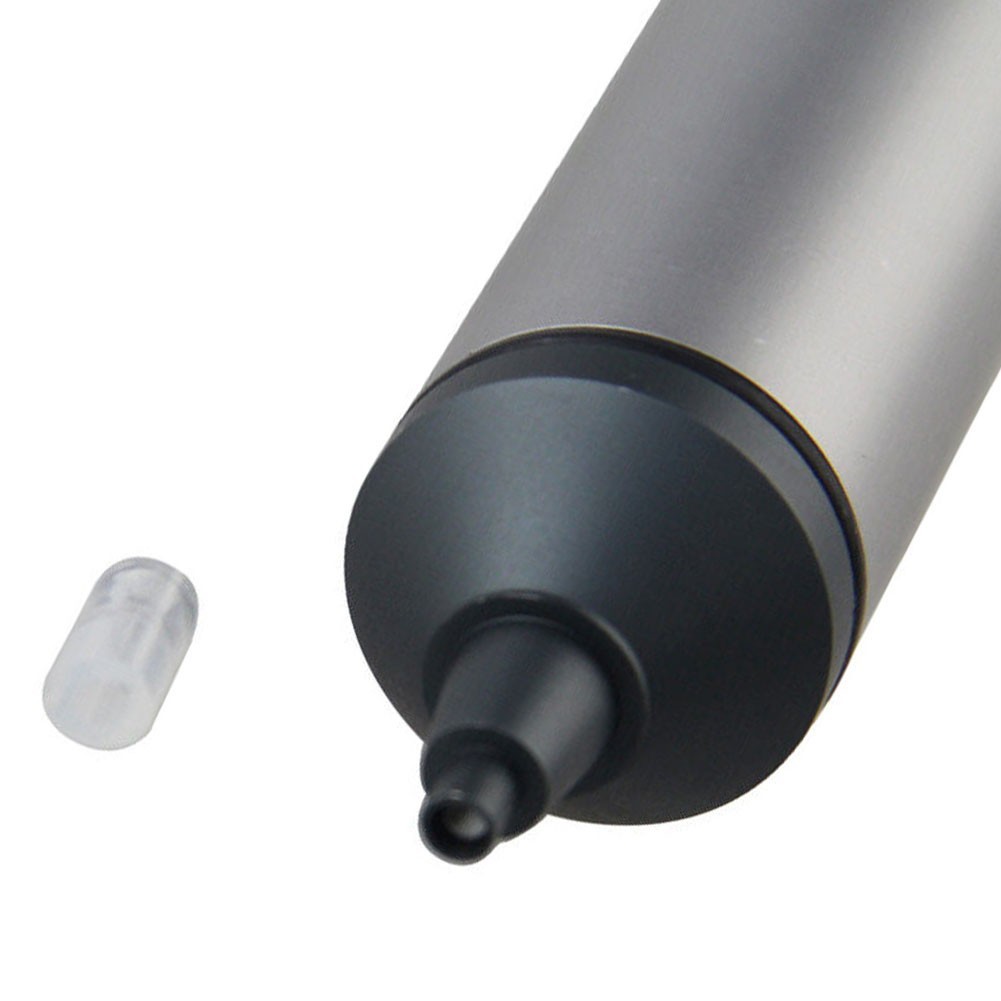 Metal Body Solder Sucker Pump with Silicone Tip for Precise Electronics Repair