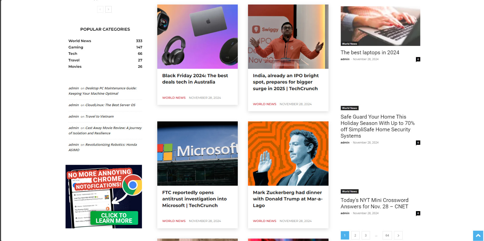 Automated Tech News Website Google AdSense Lightning-Fast Server Hosting