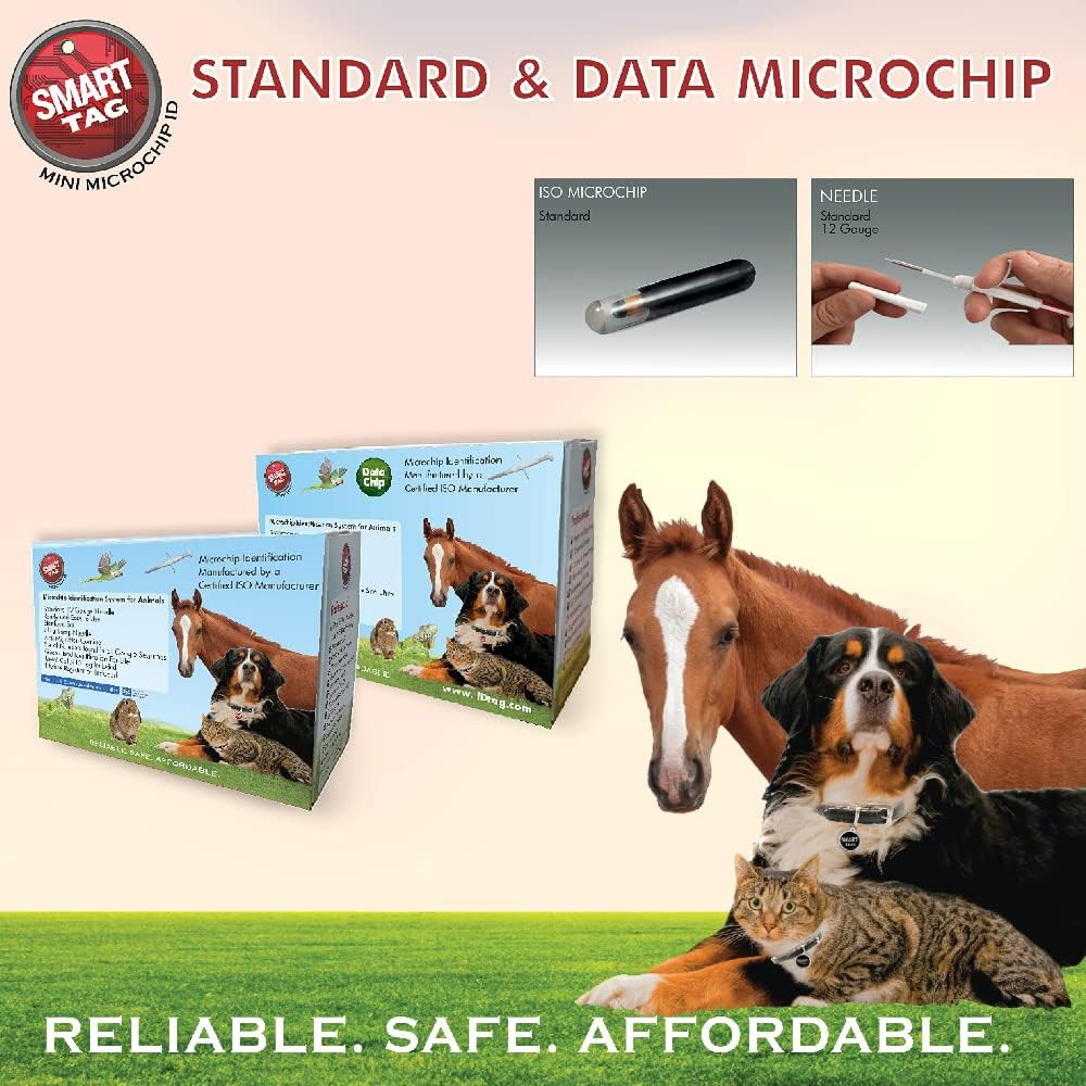 ISO Data Microchip with Lifetime Pet Recovery Service/24-7 US Call Center/Free R