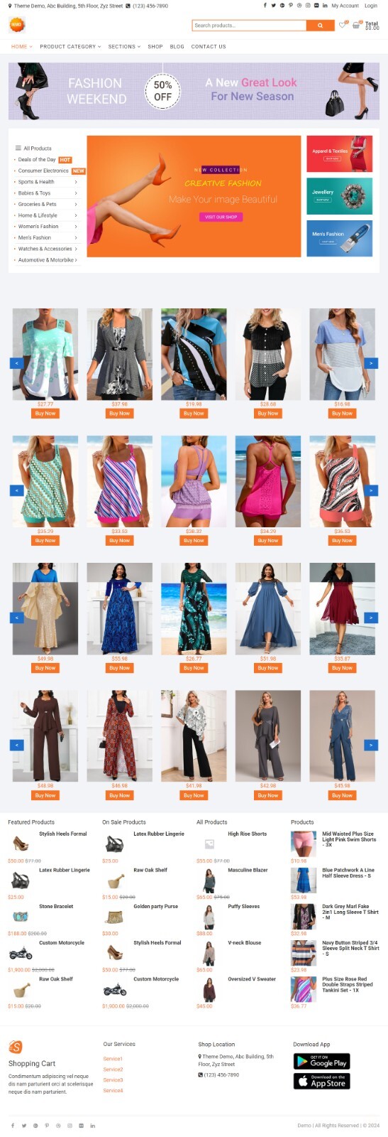 E-Commerce Website, Online Store, WordPress, Mobile Responsive, Slider Website.