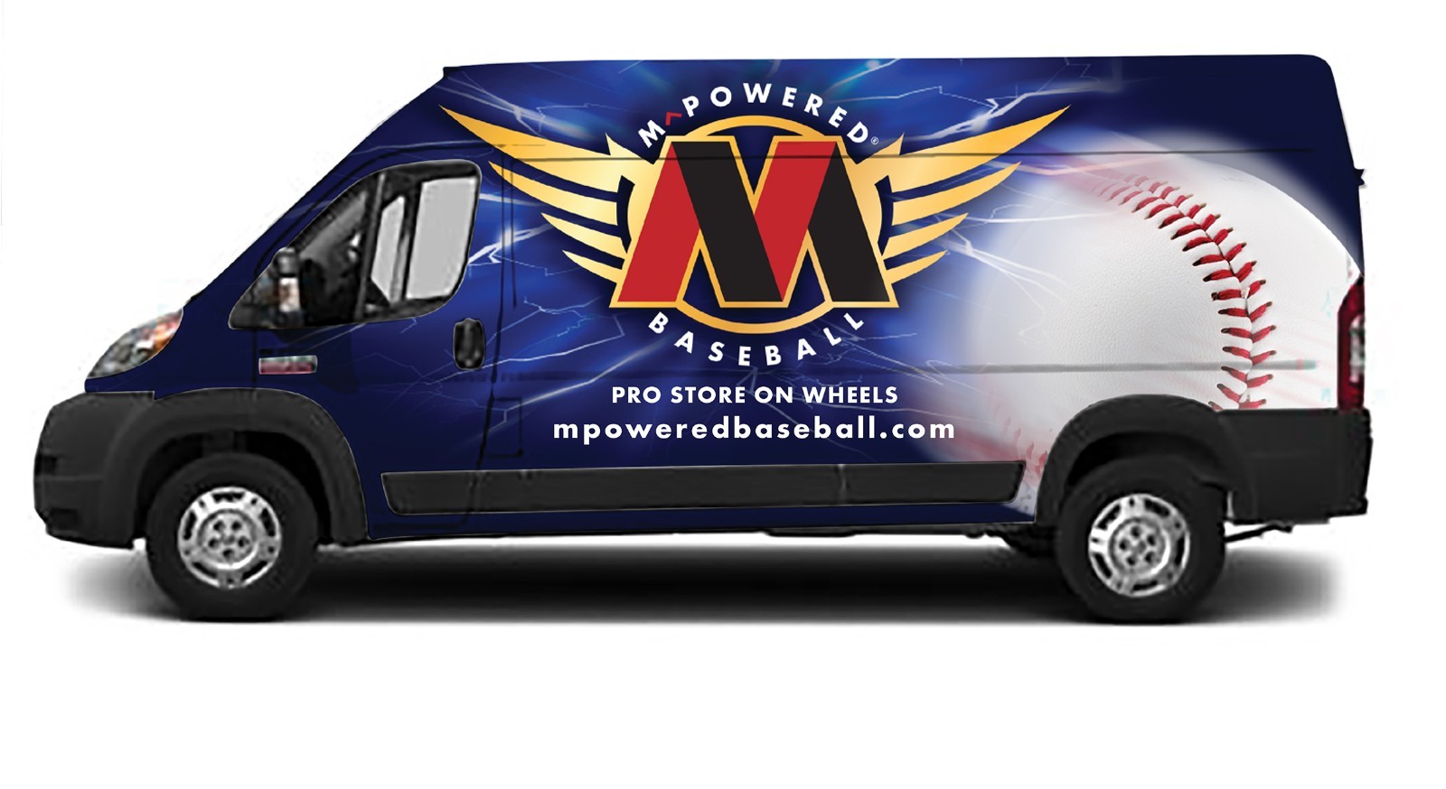 MOBILE BASEBALL STORE FULL PACKAGE WITH CUSTOM VAN AND PRO BASEBALL INVENTORY