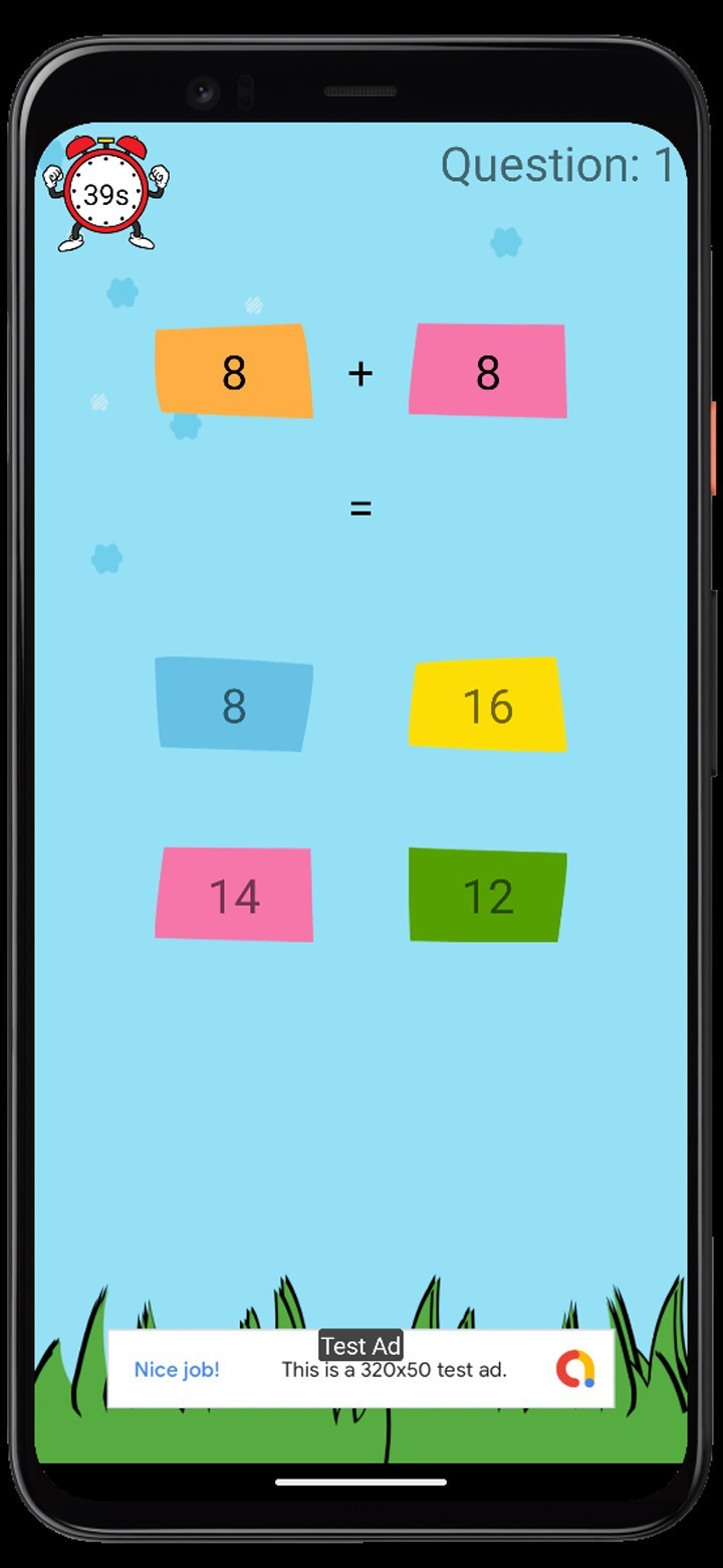Math for Kids Android Game | Android Studio Project | AdMob Ready | Quiz App