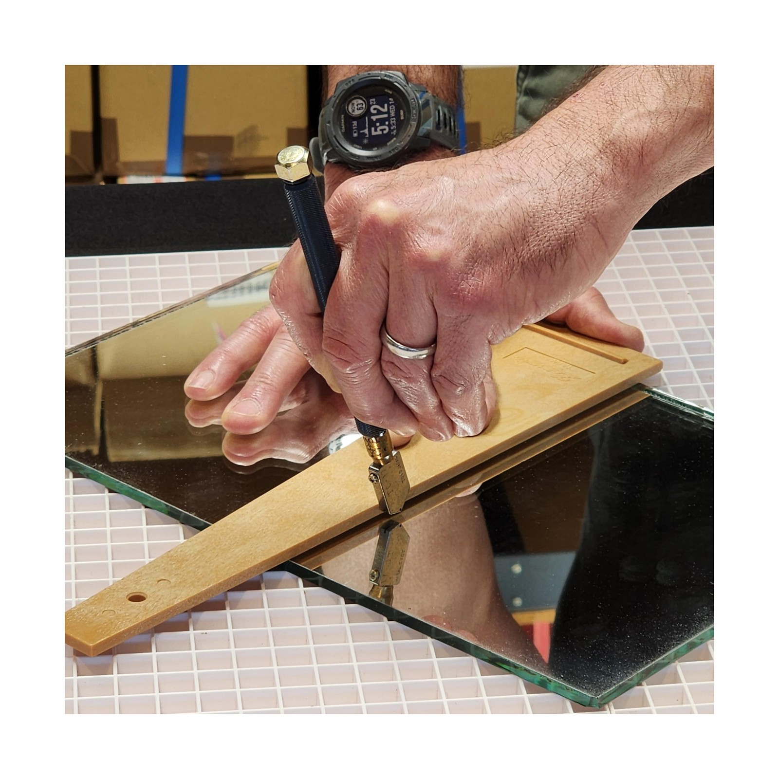 TOYO TC17B Glass Cutter | Brass Handled Supercutter | Straight … USA FAST SHIP