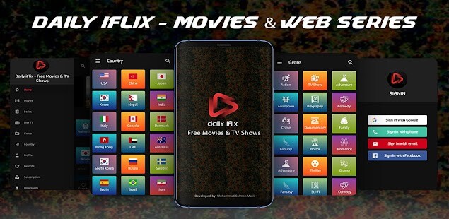 Daily iFlix – Android Live TV & Movie Portal App