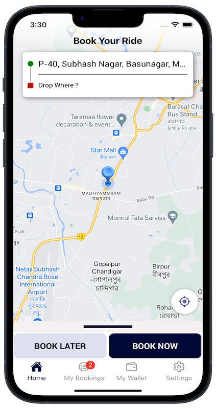 Exicore Taxi Mobile App | React Native Ride Booking Solution | Android & iOS