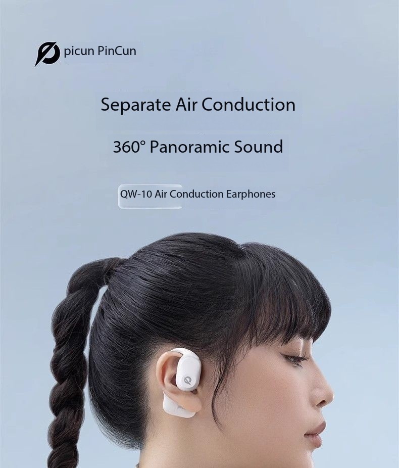 Pincun QW-10 Bluetooth Bone Conduction Open-Ear Hanging Earphones