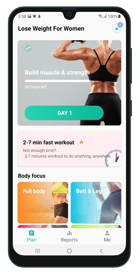 Women Weight Lose & Water Reminder App | Android Kotlin + AdMob + Firebase