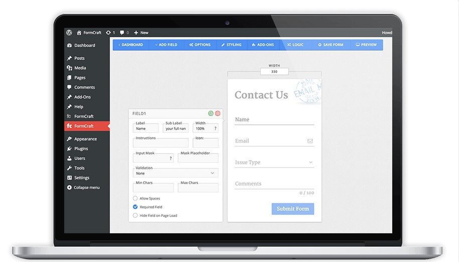 WP Plugins-FormCraft–FormCraft – Premium WordPress Form Builder