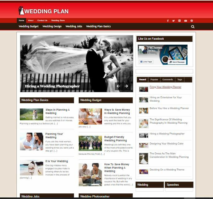 The Ultimate Wedding Planning Established Clickbank Affiliate Blog Website