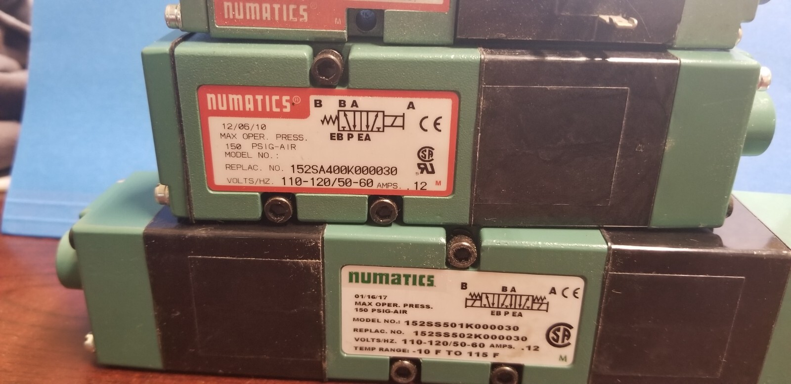 NUMATICS VALVES USED AND NEW