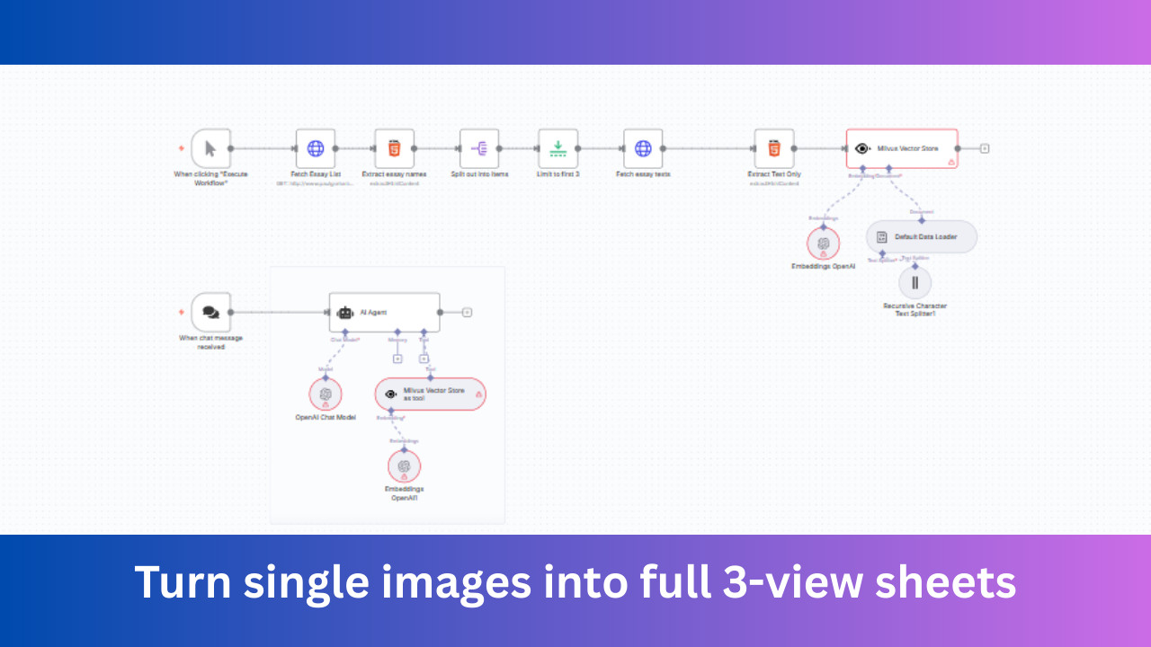 Paul Graham Essay Scraper & AI Search AI Automation Workflows n8n JSON Templates