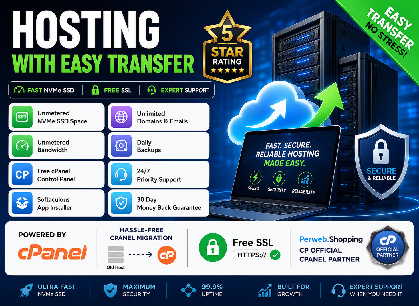 Hosting with Easy Transfer – 🔄 Hassle-Free Setup + SSD Speed | Only $14.99/Year