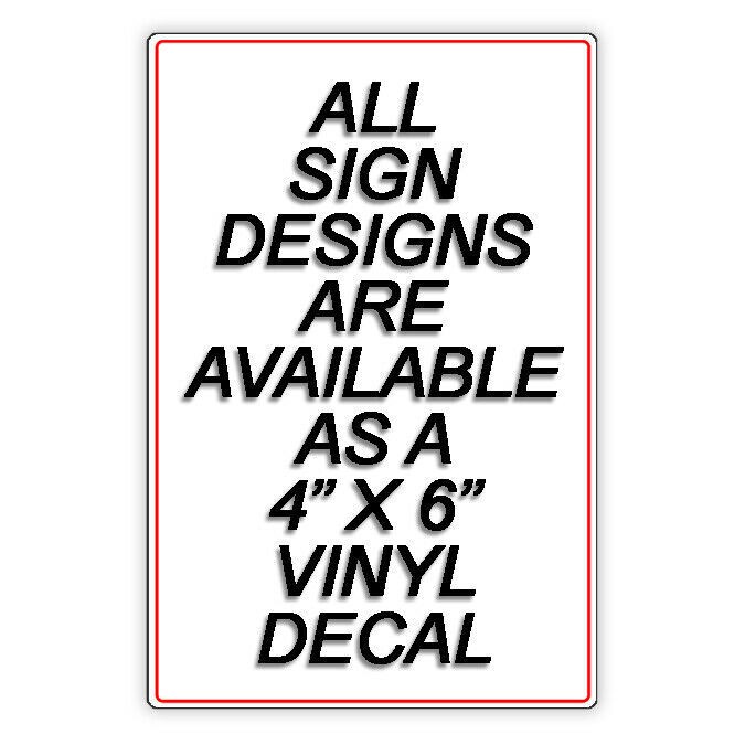 Ring Bell No Answer Do Not Leave Packages Delivery Instructions Metal Sign SI069