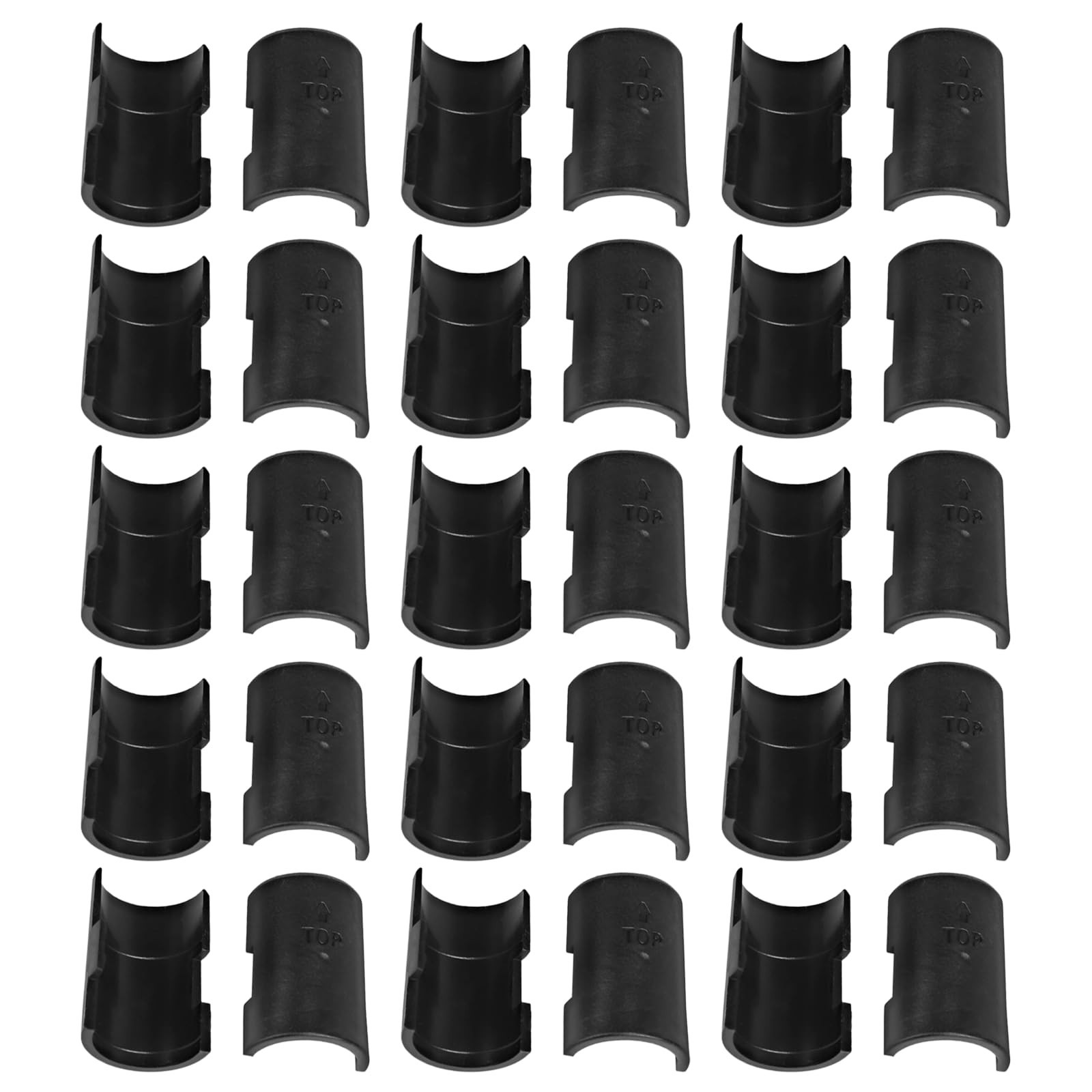 30 Pack Black Wire Shelf Clips 1 inch Wire Shelf Clips, Plastic Shelving Clip…
