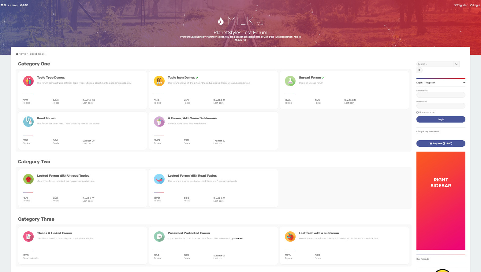 Online Forum Bulletin Board Website + Free Hosting