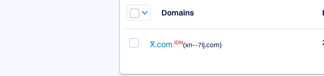 ⴳ.com RARE 1 Character IDN Domain Twin of X.com Digital Glitch in the Matrix!