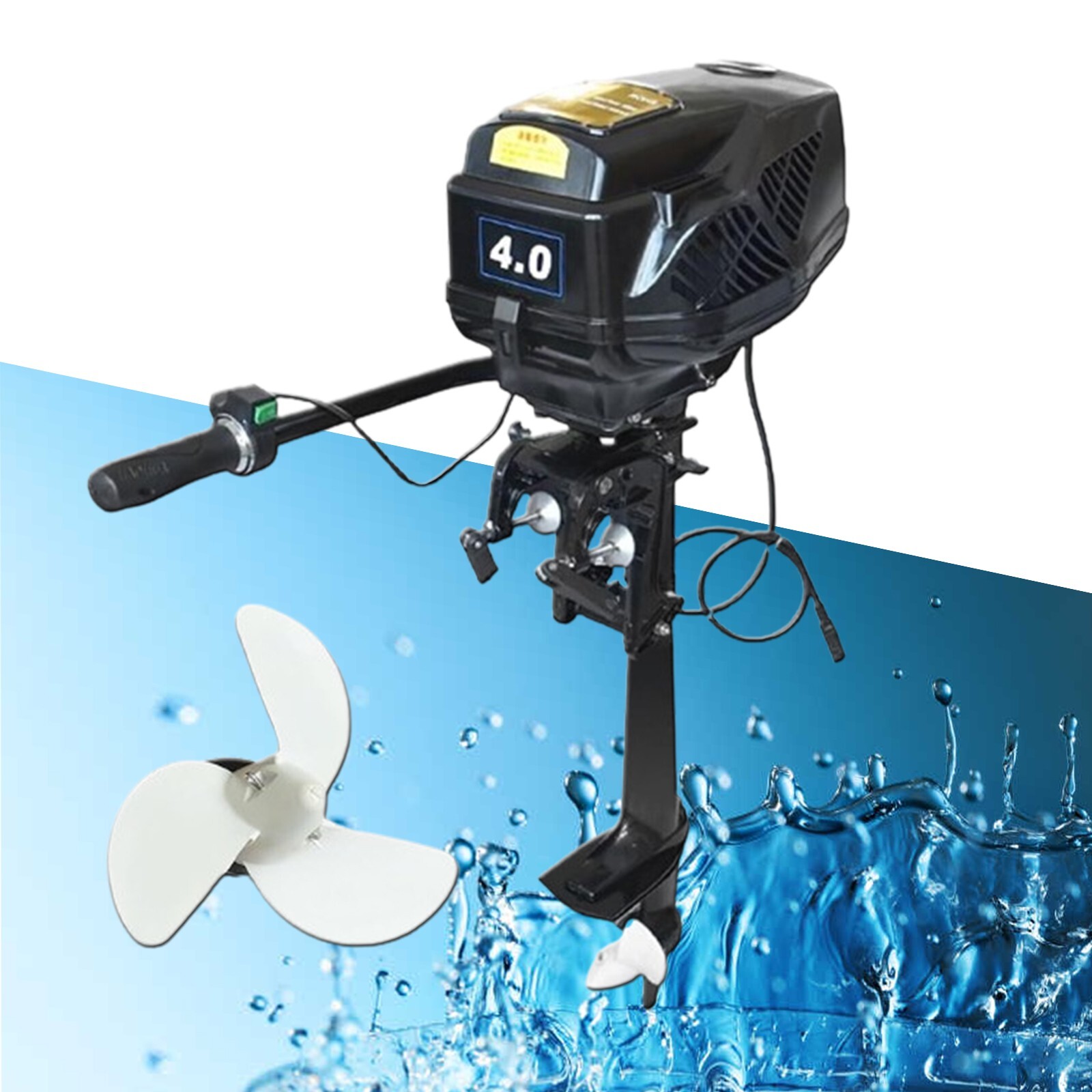 48V 4HP Electric Brushless Marine Propeller Trolling Outboard Trolling Motor