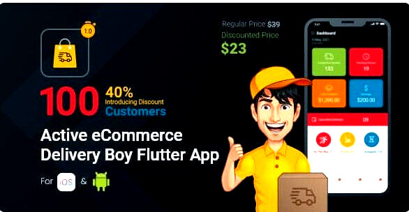 Active eCommerce Delivery Boy Flutter App