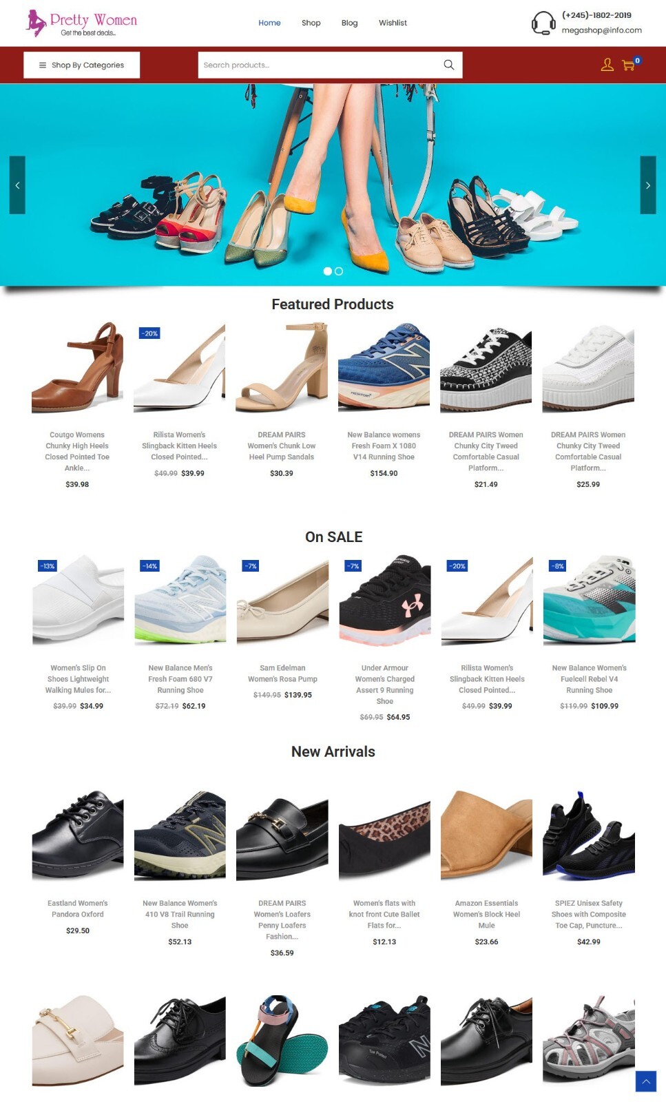 Women’s Shoes Store – Affiliate / Drop Shipping Website + eCommerce