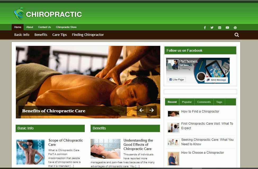 Chiropractic Care – Best Affiliate Income – Money Making Affiliate Website
