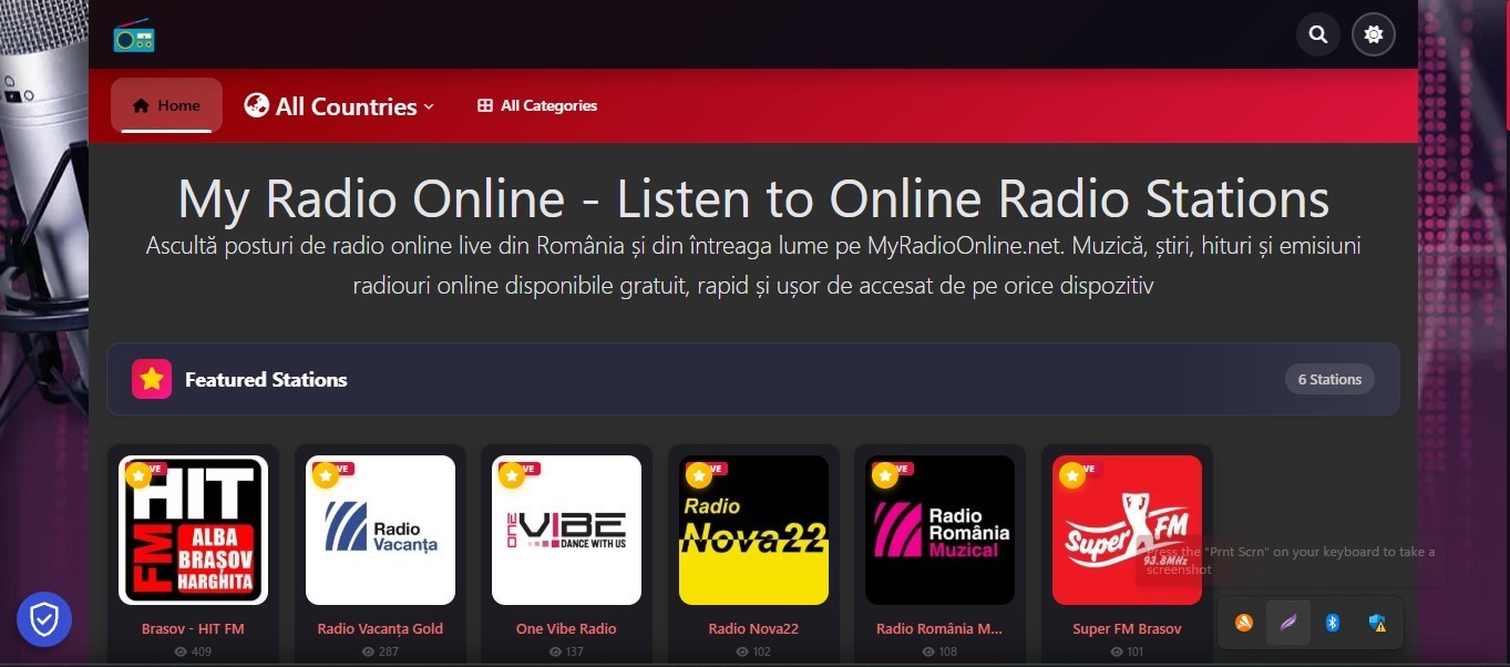Radio Station WordPress Website with 1 free month streaming hosting included