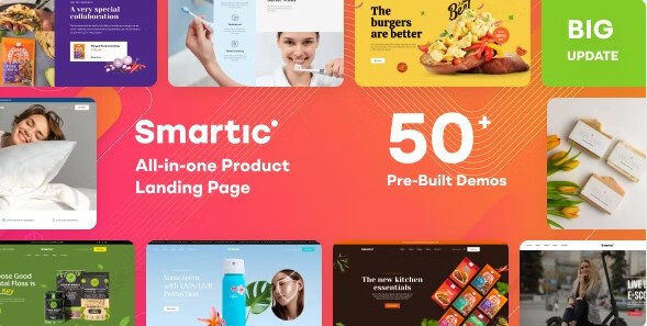 Smartic v2.1.2 – WooCommerce product landing page theme