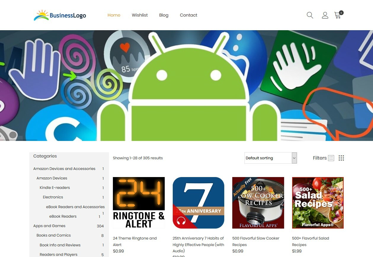 Mobile Apps Store Website Amazon Affiliate Store + eCommerce + Free Hosting