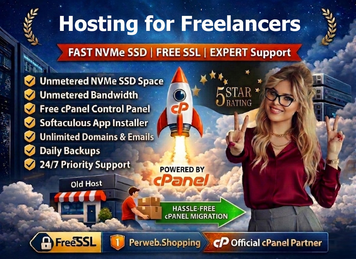 Hosting for Freelancers – 👨‍💻 Unlimited SSD | Free SSL | Emails | $14.99/Year!