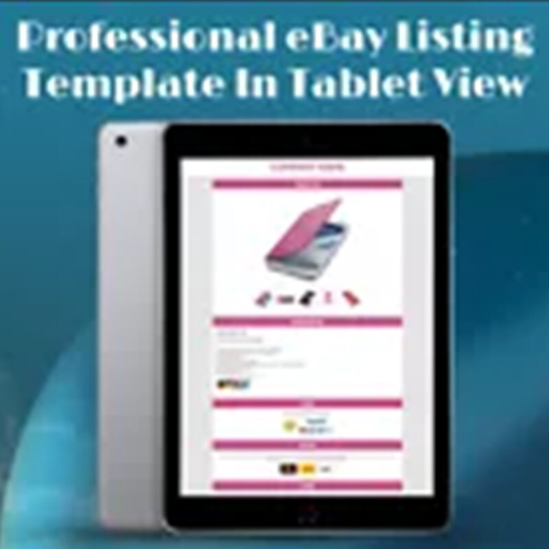 eBay Mobile Responsive Template Auction Listing Professional 2019 Design HTML