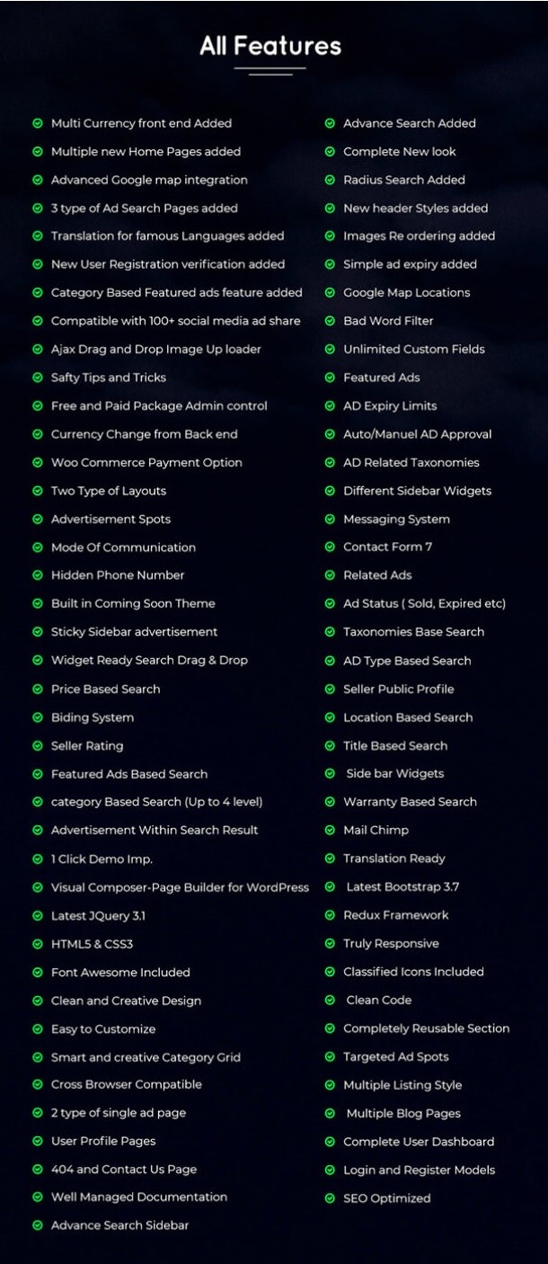 Classified Ads WordPress Theme + Native IOS App +Native Android App