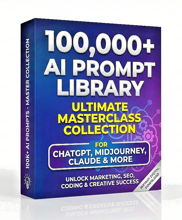 100,000 AI Prompt Library ChatGPT Midjourney Claude Run Your Business SEO Resale