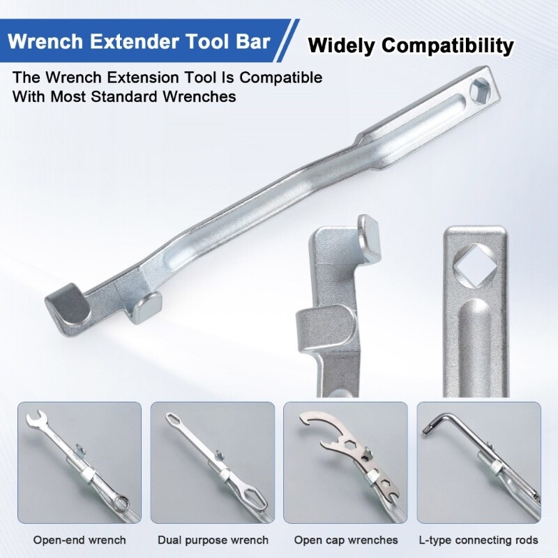 Torque Amplifiers Wrench Extension Adaptor Aluminum for Automotive Repair Tasks
