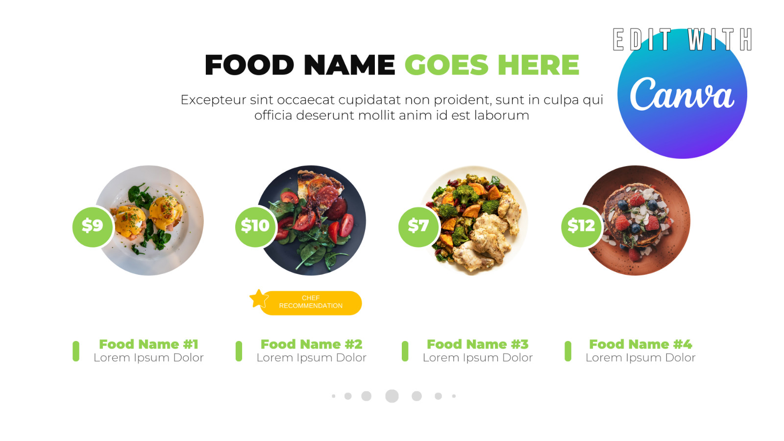 Horizontal Video Canva Template – Fast Food Promo Video