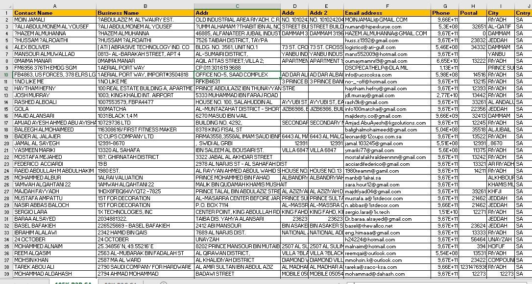 200K SAUDI ARABIA Email Database list 2026 | Contact Leads (Digital Download)