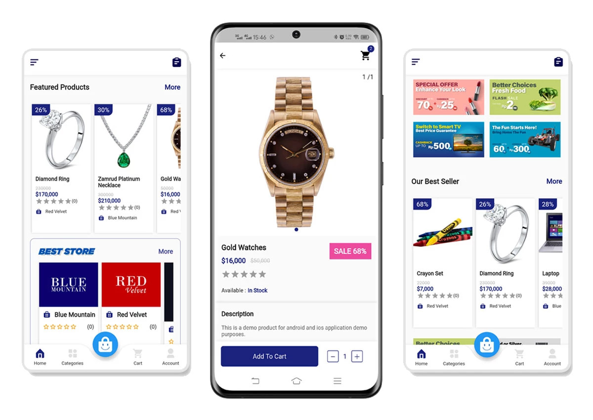 Mallora – Flutter Multivendor Marketplace App | Android + iOS | WooCommerce