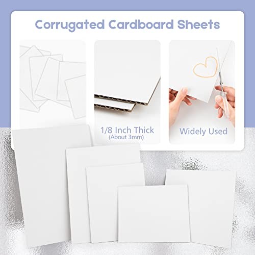10 Pack 9×12 Corrugated Cardboard Sheets White Kraft Mailing Packaging Inserts