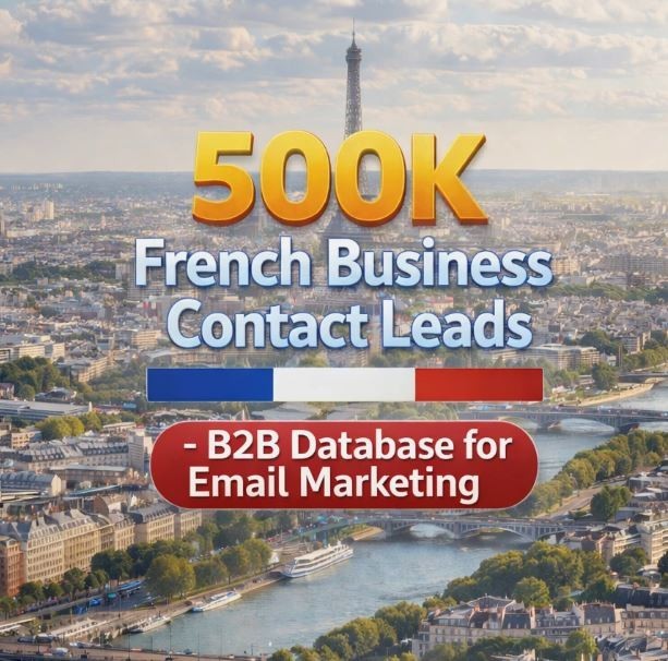 500K French B2B Email Database | B2B France Contact leads (Digital Download)