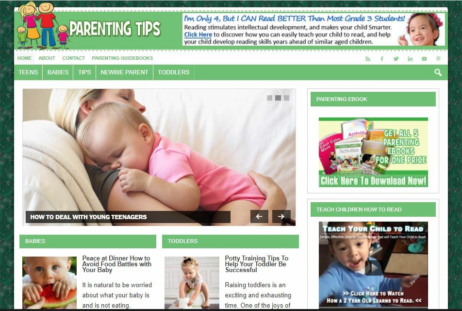 Business Opportunity – Parenting Ready Made Niche Blog Website for Sale