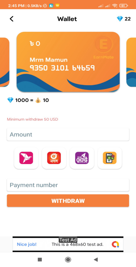 EarnMaster – Android Rewards App + Admin Panel | Firebase | AdMob | Customizable