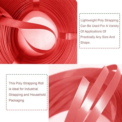 Plastic Packaging Strapping Kit 1/2″ x 500′ Polypropylene Strap with 100 Buckles
