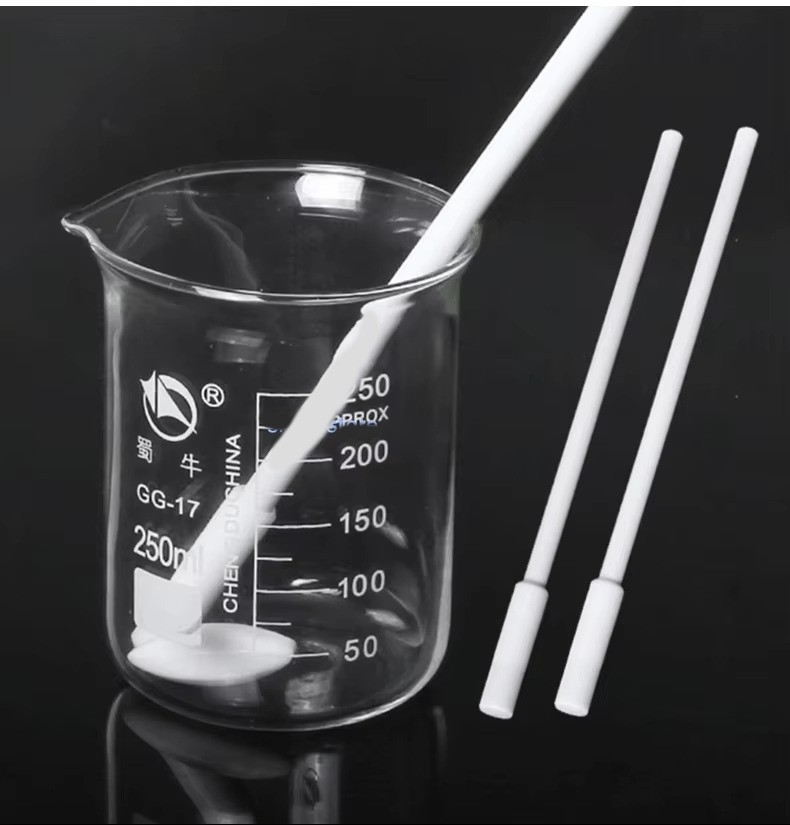 1Pcs Magnetic Stirrer Stir Bar Magneton Stirring Rod PTFE Recovery Rod White