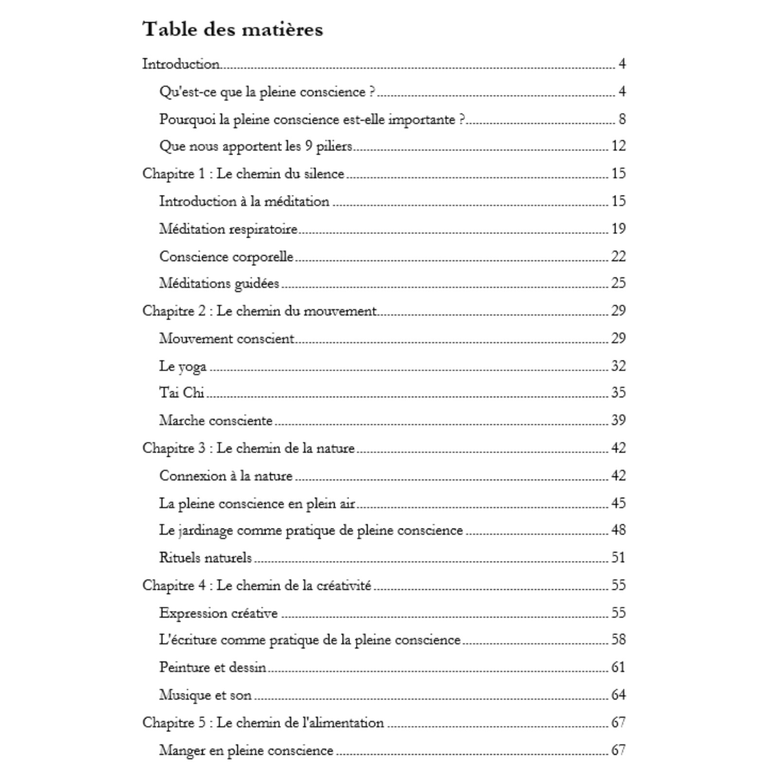 Les 9 chemins de la pleine conscience 32k mots e-book PLR exclusif
