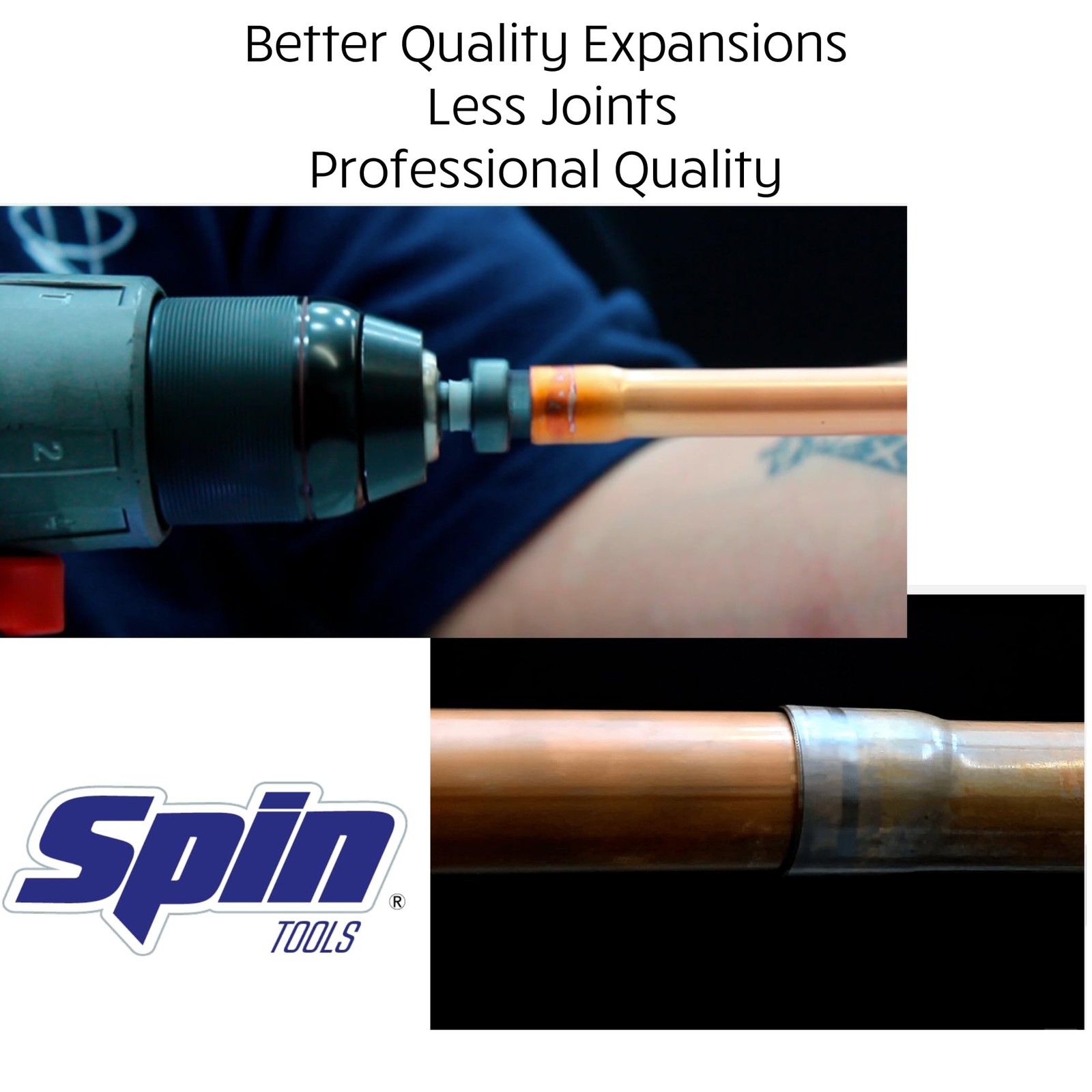 SPIN S1034 Swaging Tool, 3/4-Inch, Individual Hex Drill Bit