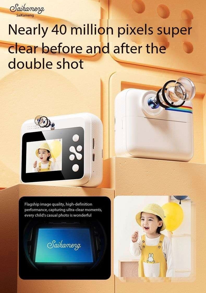 Saika Meng instant camera can take photos and print digital color images