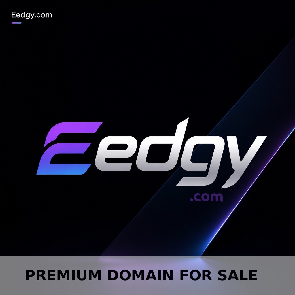 Eedgy.com Short 5 Letter Catchy, 5L, Brandable .COM Domain. GD Value $1.4k