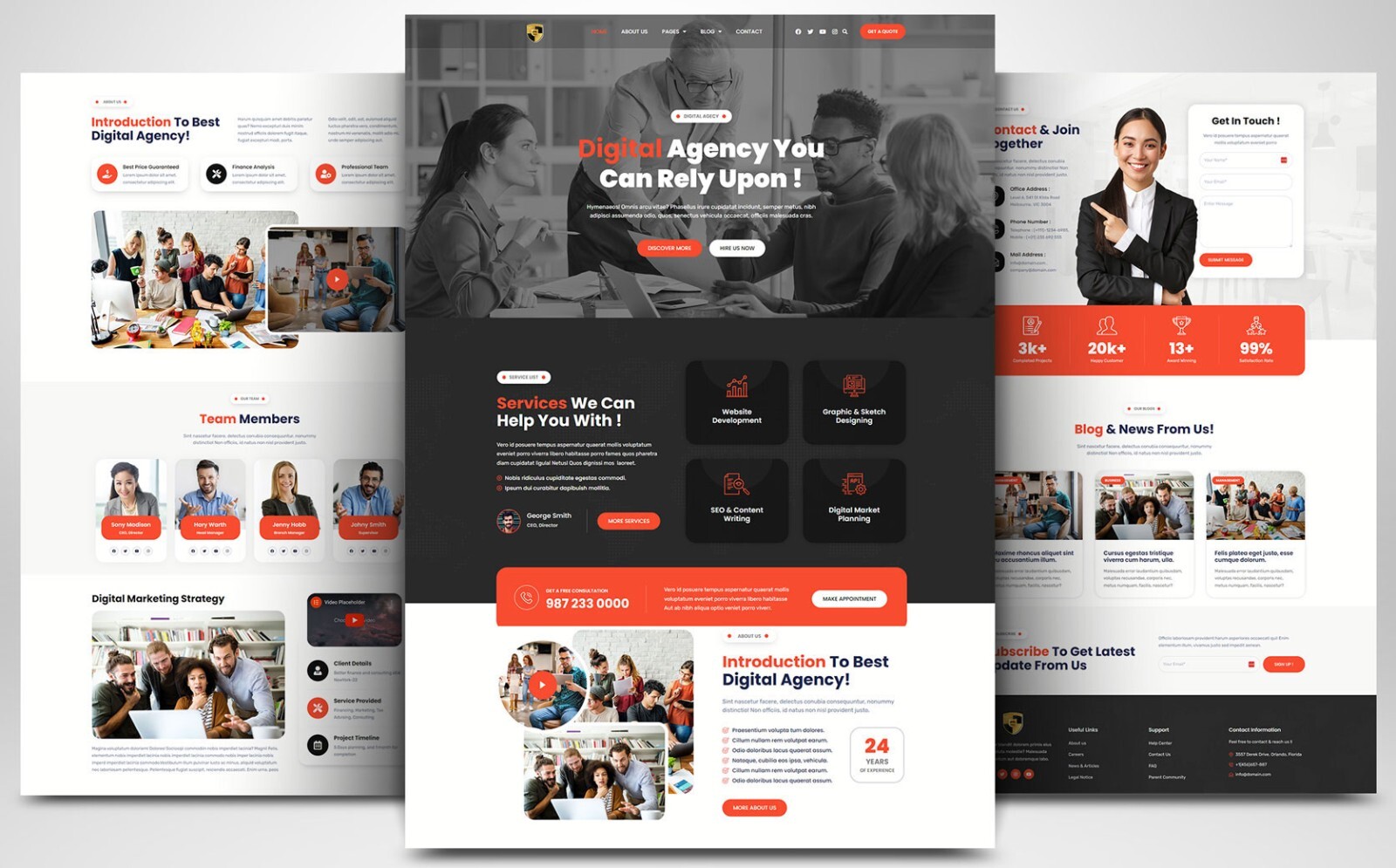 CUSTOM PRO WEBSITE FOR SEO, MARKETING, ADVERTISING, WEB HOSTING AGENCY WORDPRESS