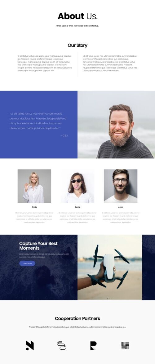 Beautiful Elementor Templates 18 , WordPress, Mobile Responsive, Slider Website.